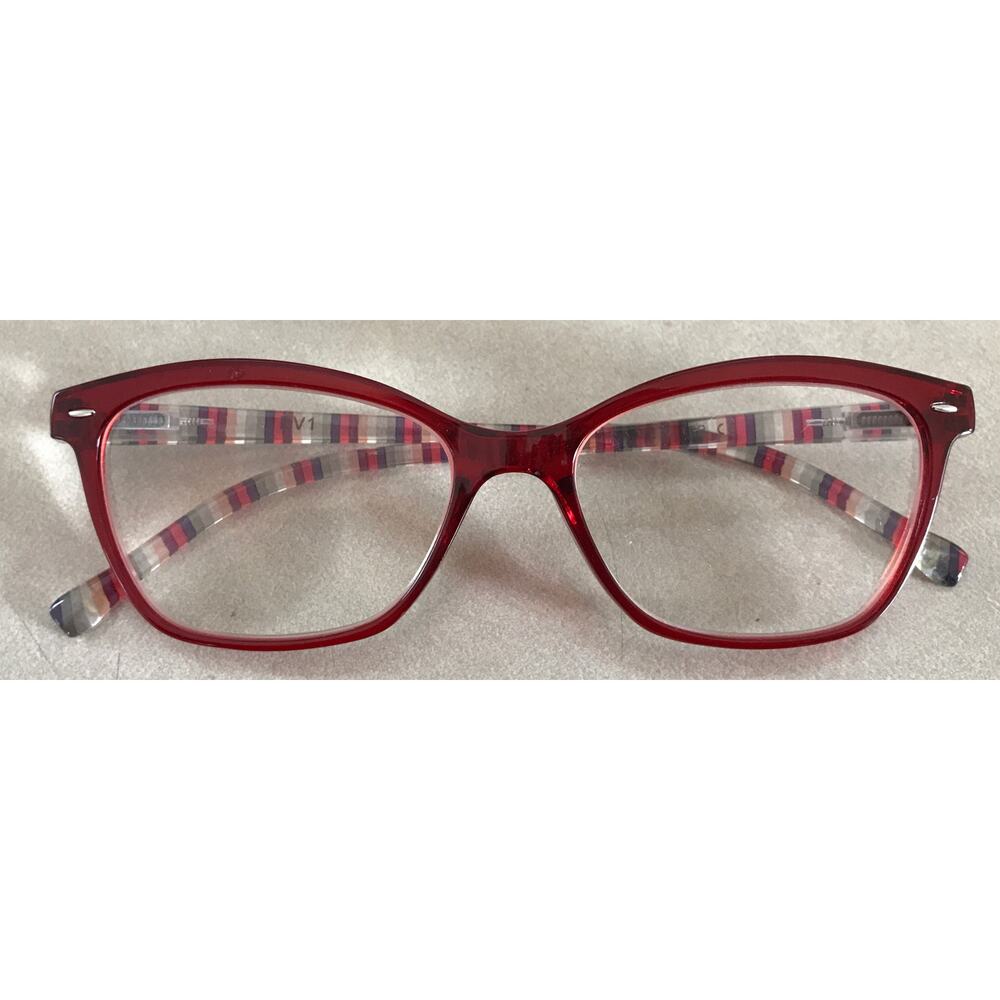 EV1 By Ellen DeGeneres Pippa +2.00 Cheaters Reading Glasses Candy Striped